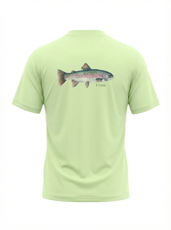 Finn Tidal Tech Tee in Light Lichen