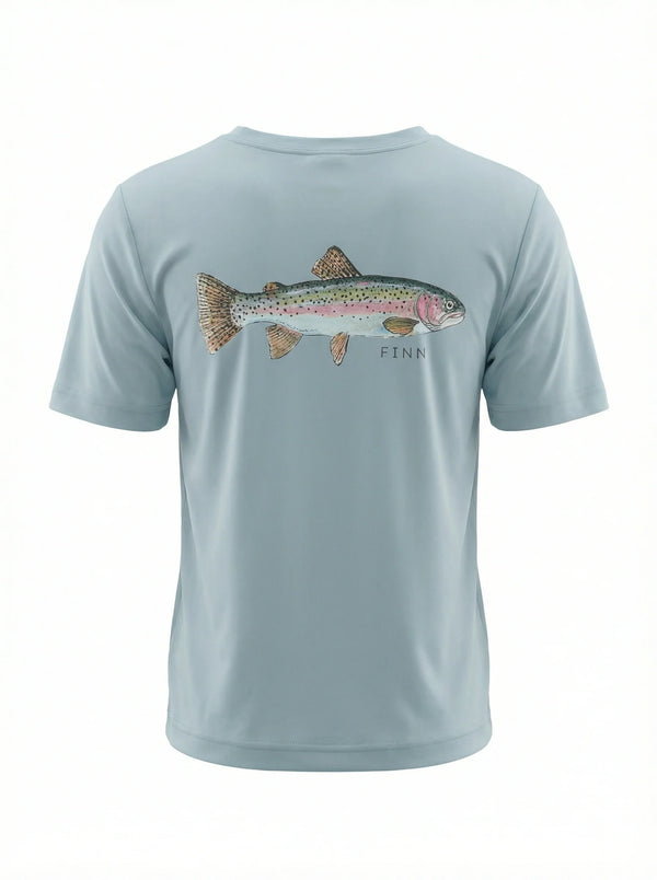 Finn Tidal Tech Tee in Mist