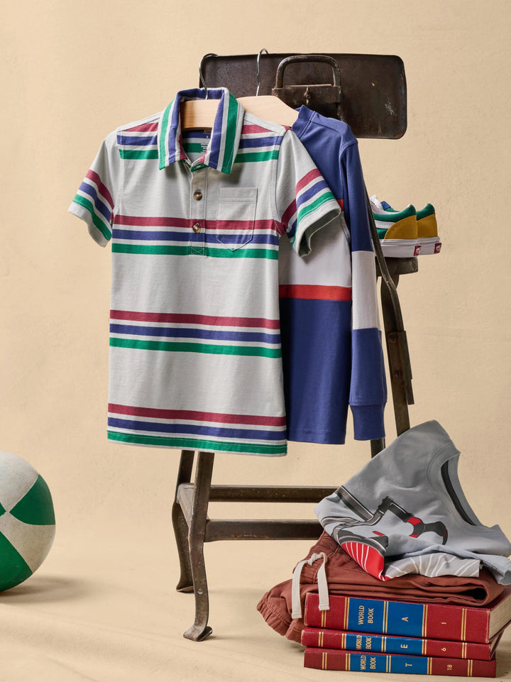 Tea Collection Mica Striped Polo