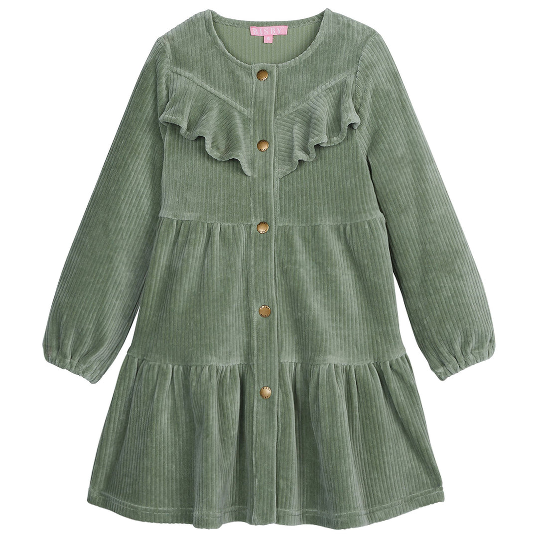 Bisby Western Dress in Sage Cord