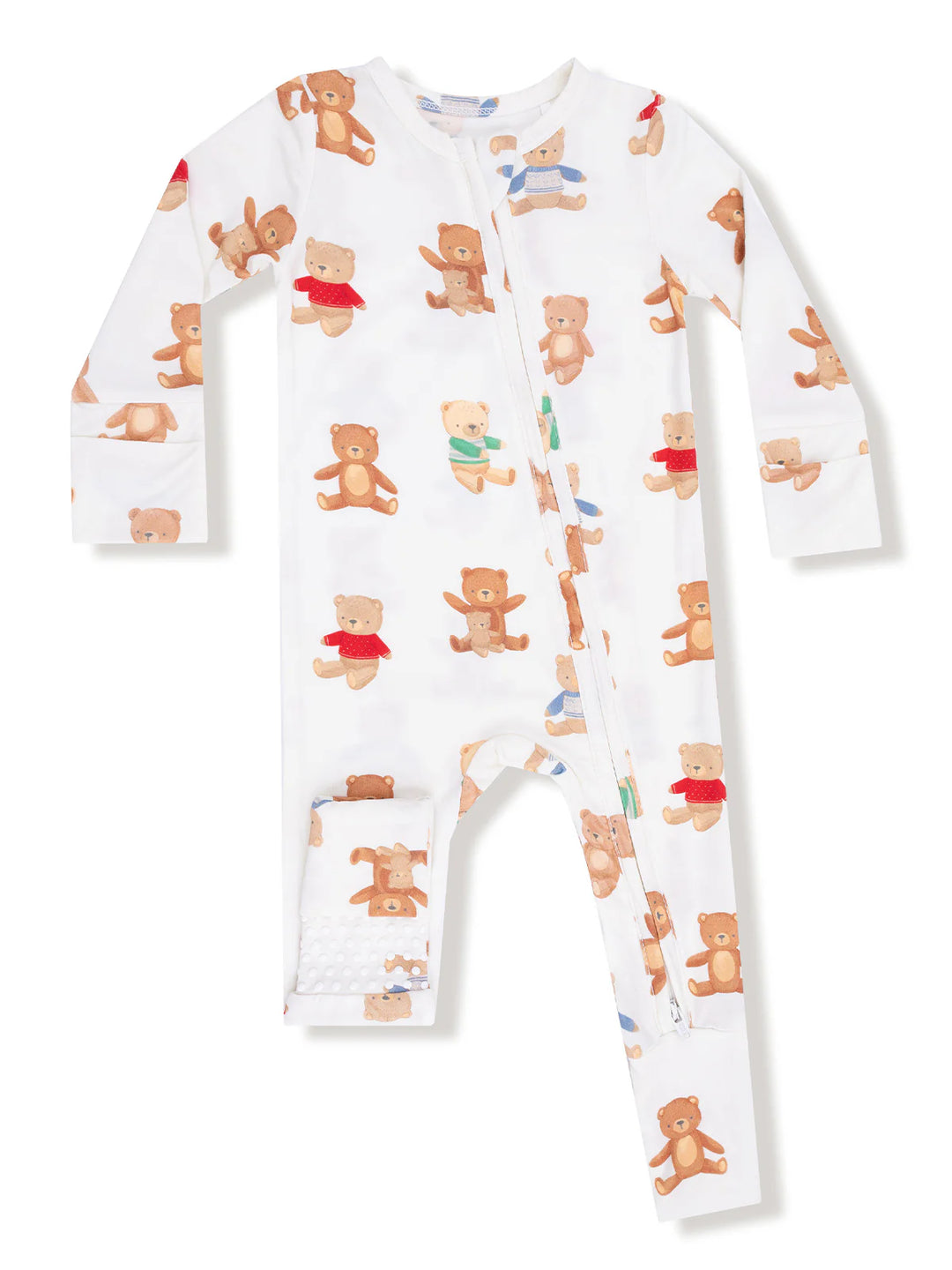 Angel Dear Teddy Bear 2 Way Zip Romper