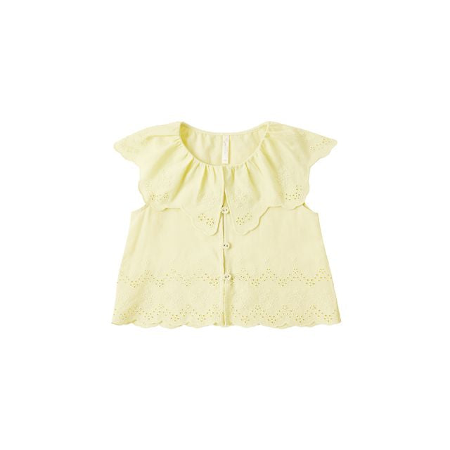 Rylee & Cru Remi Blouse in Citron