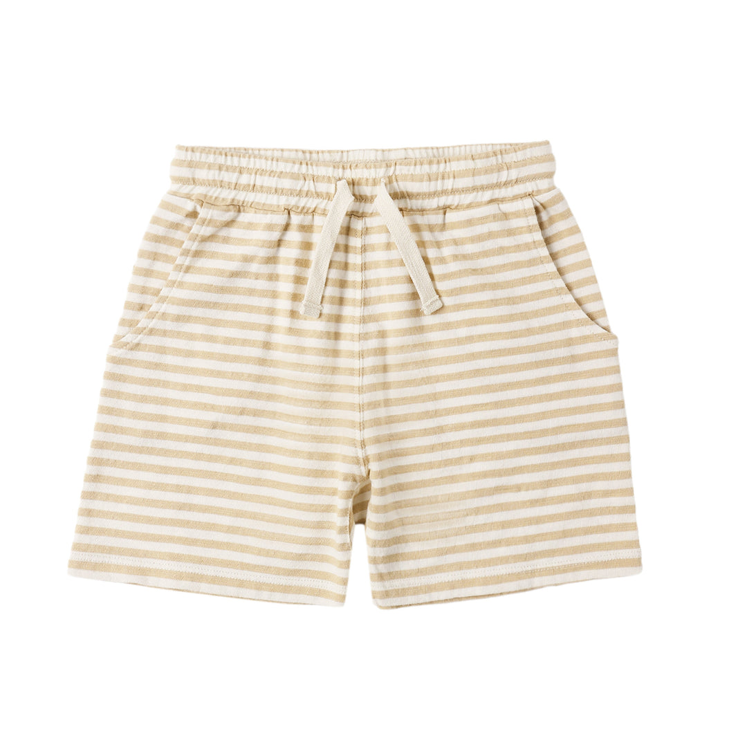 Rylee & Cru Sam Short in Butterscotch Stripe