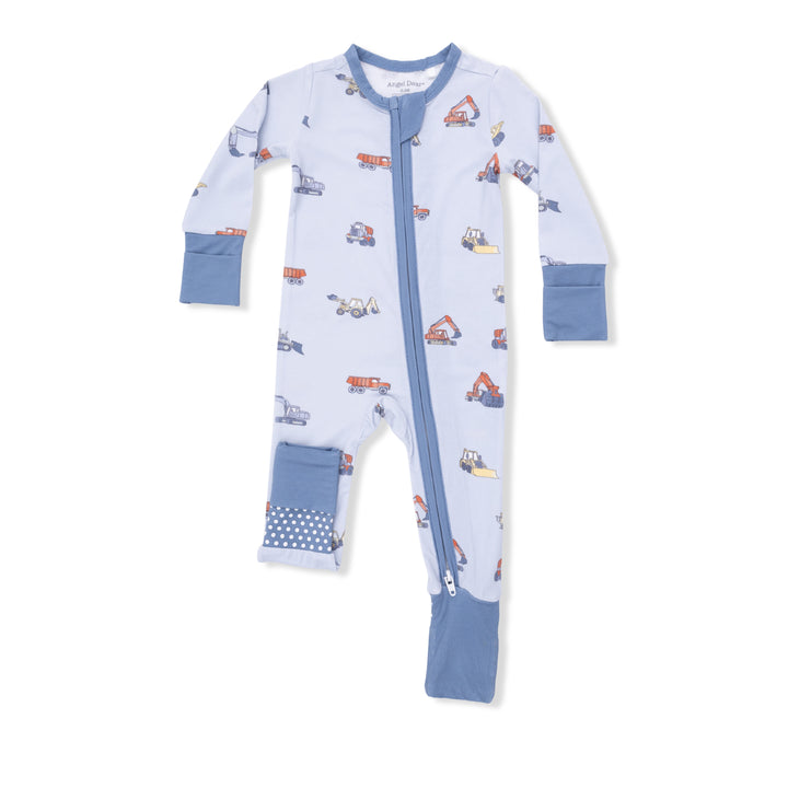 Angel Dear Convert Romper in Construction Vehicles