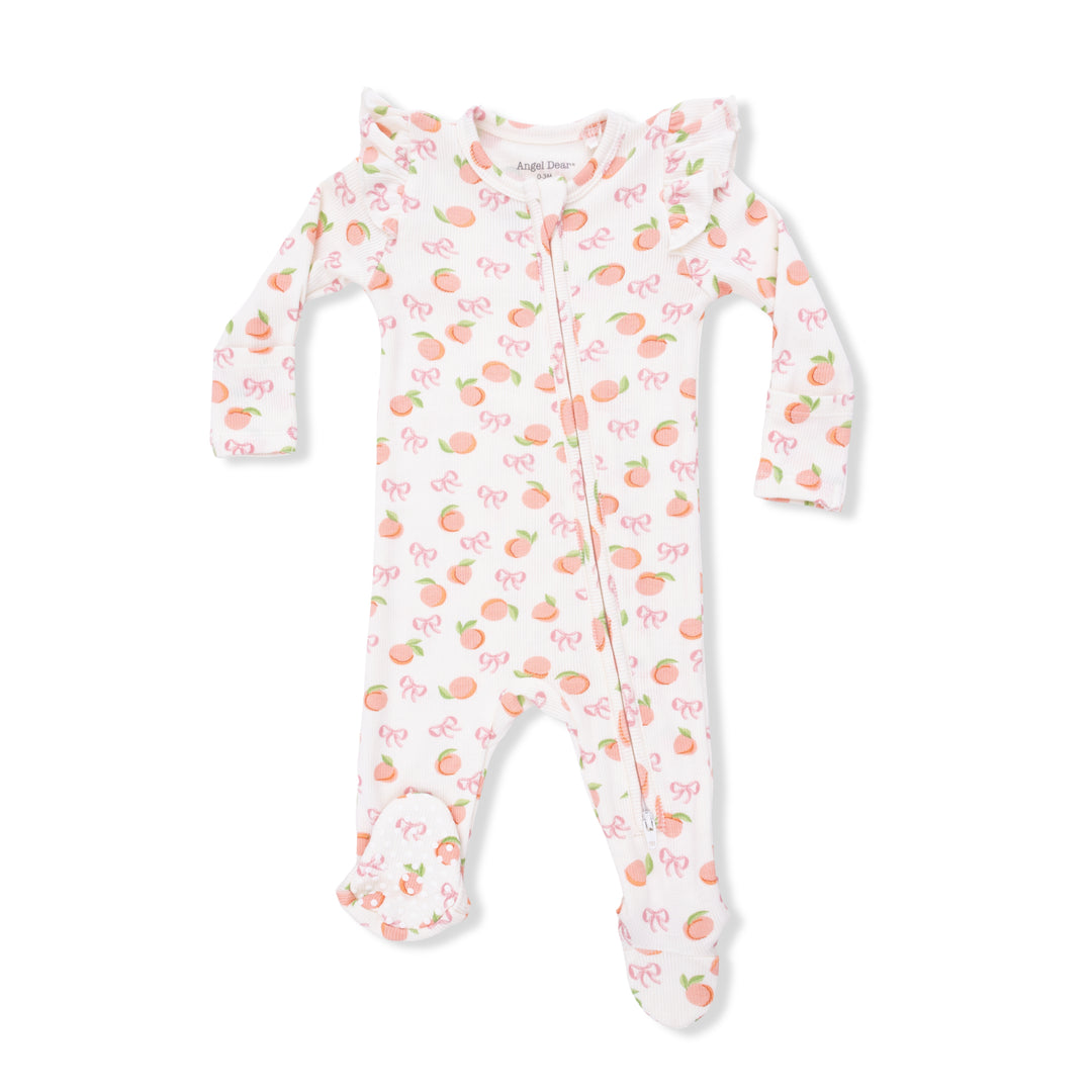 Angel Dear Little Peaches 2 Way Zipper Romper