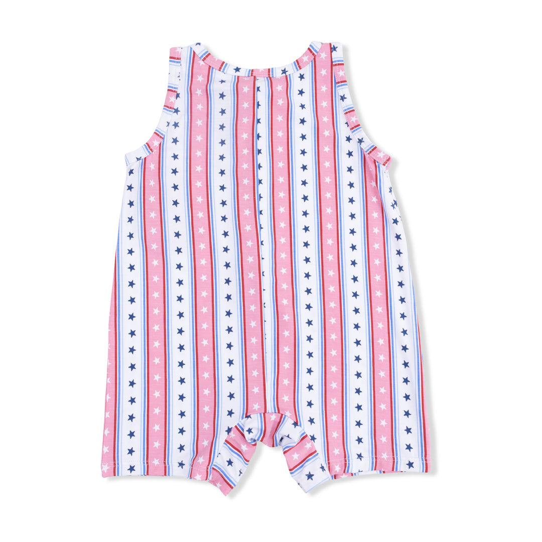 Angel Dear Stars and Stripes Sleeveless Romper