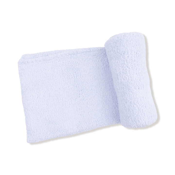 Angel Dear Light Blue Chenille Blanket