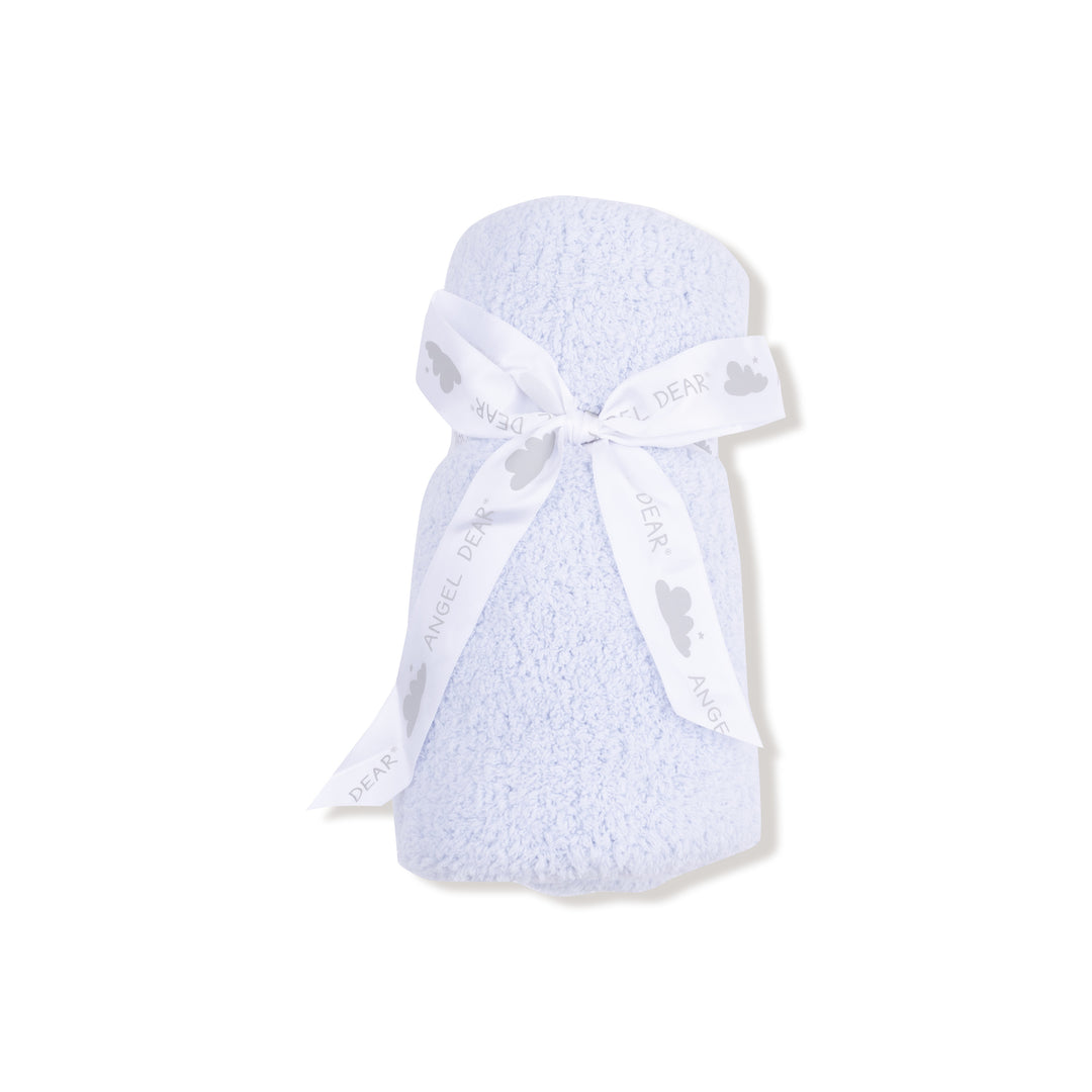 Angel Dear Light Blue Chenille Blanket