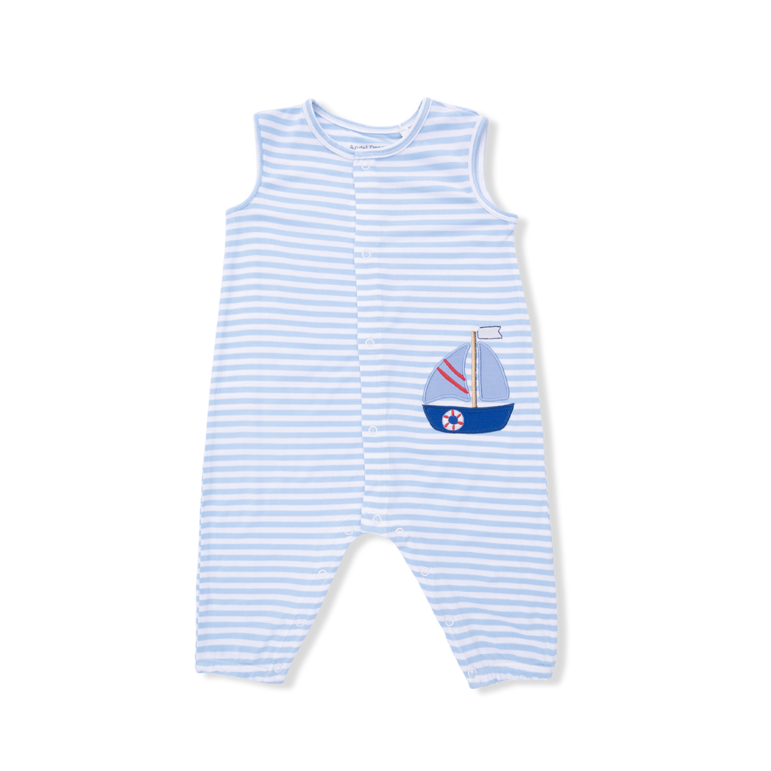 Angel Dear Bubbly Sailboat Stripe Romper