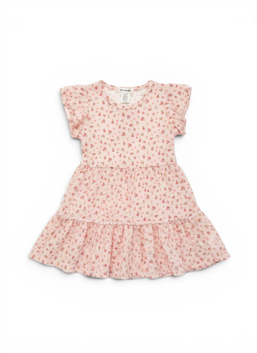 PINK Floral Tiered Dress (size 4-6) 4 / PINK