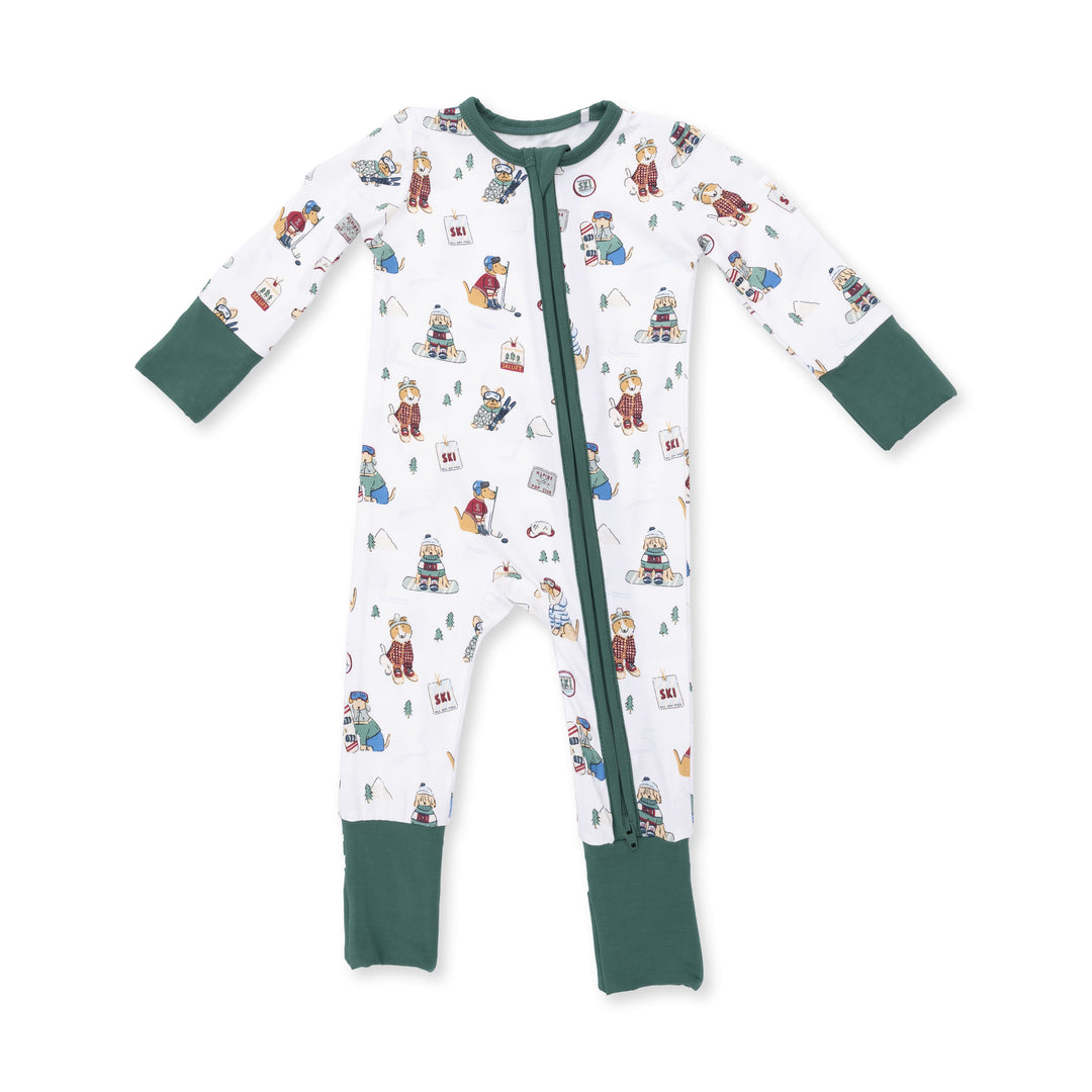 Angel Dear Winter Sports Dog Coverall in Green