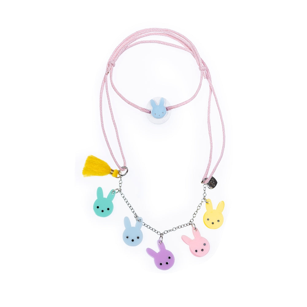 Lilies & Roses Bunny Pastel Necklace